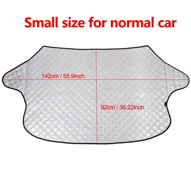Small Size DSMOTEK чехол для лобового стекла автомобиля, защита от дождя, льда, снега, универсальный, 187*95 см/147*100 см, защита от солнца и УФ-излучения для автомобиля, внедорожника - Цвет: Small Size