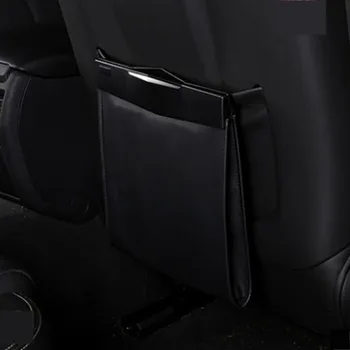 

Vehicle Garbage Bag For Skoda Octavia A7 A4 A5 Car Trash Can Car Hanging Seat Rear Row Folding Storage Bag