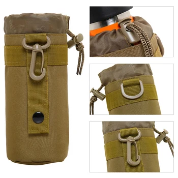 

Upgraded Tactical Water Bottle Holder Bag Hydration Carrier for Camping Hiking Molle Water Bottle Pouch