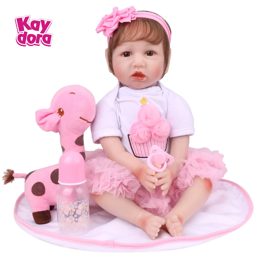 KAYDORA 22 дюйма силиконовые куклы Reborn Baby 55 см Новое поступление для детей Boneca игрушки