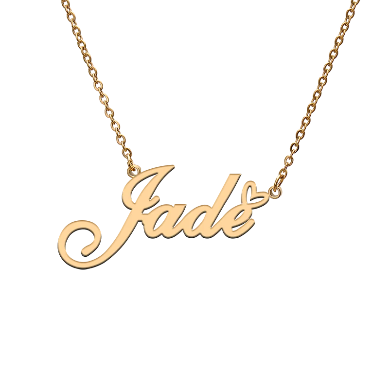 Ожерелье с именем Бог любовным сердцем из нефрита | Украшения и аксессуары