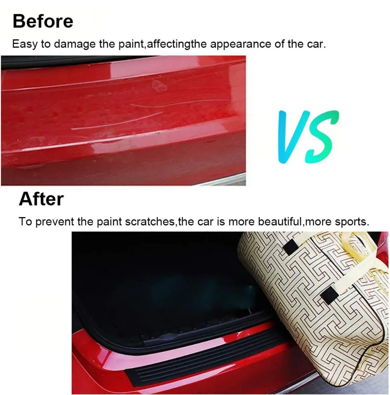 Задний бампер автомобиля защитная крышка порога против потертостей для Jaguar XF XJ XJS