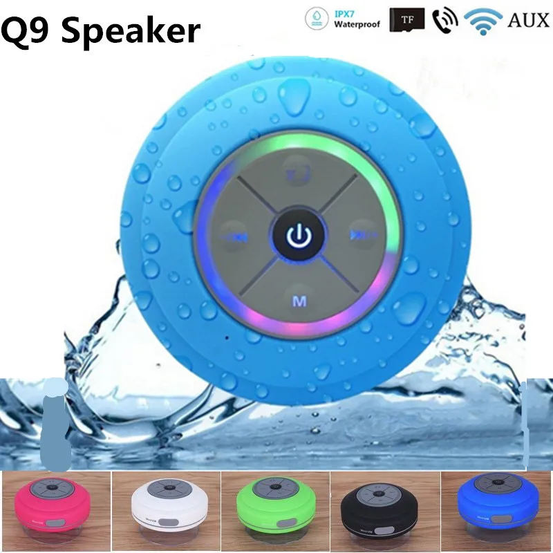 Портативная Водонепроницаемая Bluetooth-Колонка Q9 беспроводная гарнитура для душа