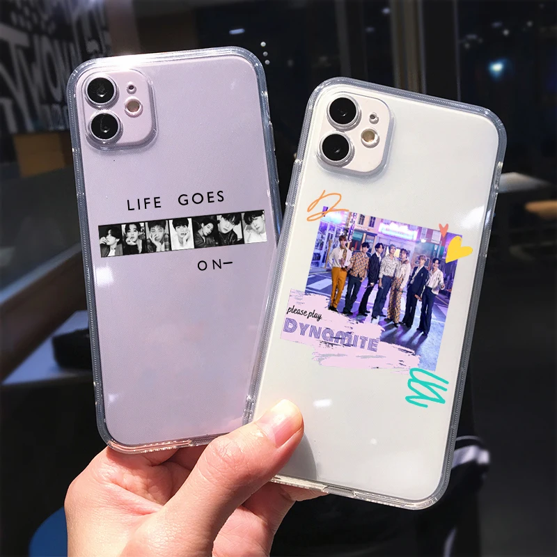 Life goes on BTS group portrait iPhone Case by armylanding