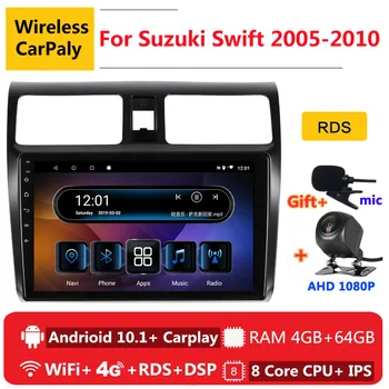 

2 din 8 core android 10 car radio auto stereo for Suzuki Swift 2005 2006 2007 2008 09 2010 navigation GPS DVD Multimedia Player