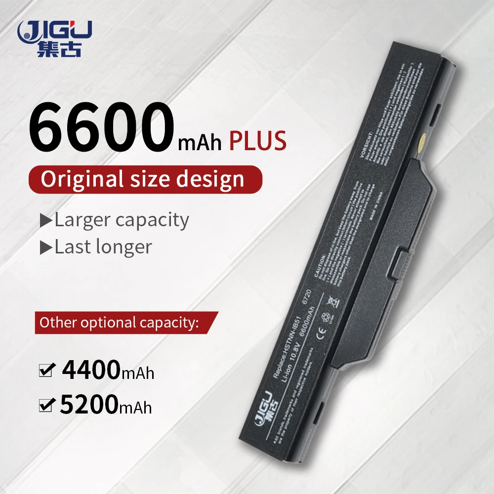 Сменный аккумулятор JIGU для ноутбука HP COMPAQ 510 610 615 6720 6730 6735 6820 6830 S 451086 161 451568 001|battery for