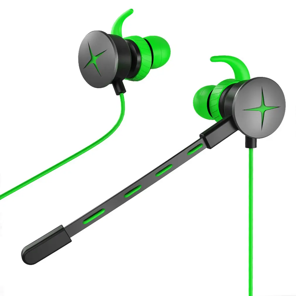 Зеленый Игровые наушники для razer Hammerhead V2 Pro с микрофоном 3,5 мм Y сплиттер микрофон в уши Игровые наушники для мобильного телефона - Цвет: Зеленый