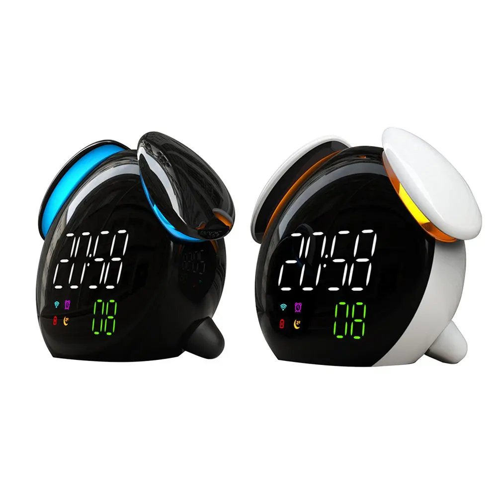 Weather Forecast Light Lamp Small Alarm Clock Intelligent Induction Colorful Mushroom Lamp Fun Alarm Clock Led Digital Clock