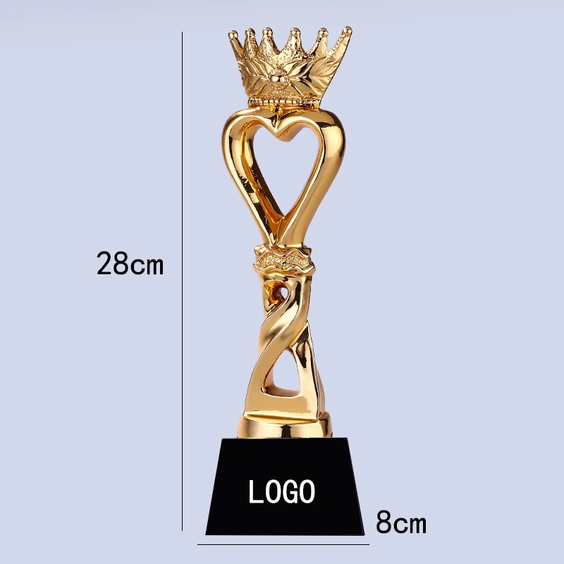 

New Crown Trophy Custom Metal Trophy Custom Company Annual Meeting Awards Honor Trophy Making Lettering Organic Material