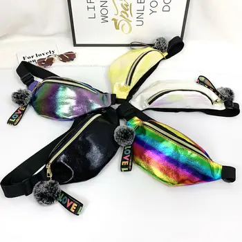 

New Fashion Women Waist Fanny Pack Belt Bag Travel Hip Bum Bag Small Purse Chest Pouch Punk