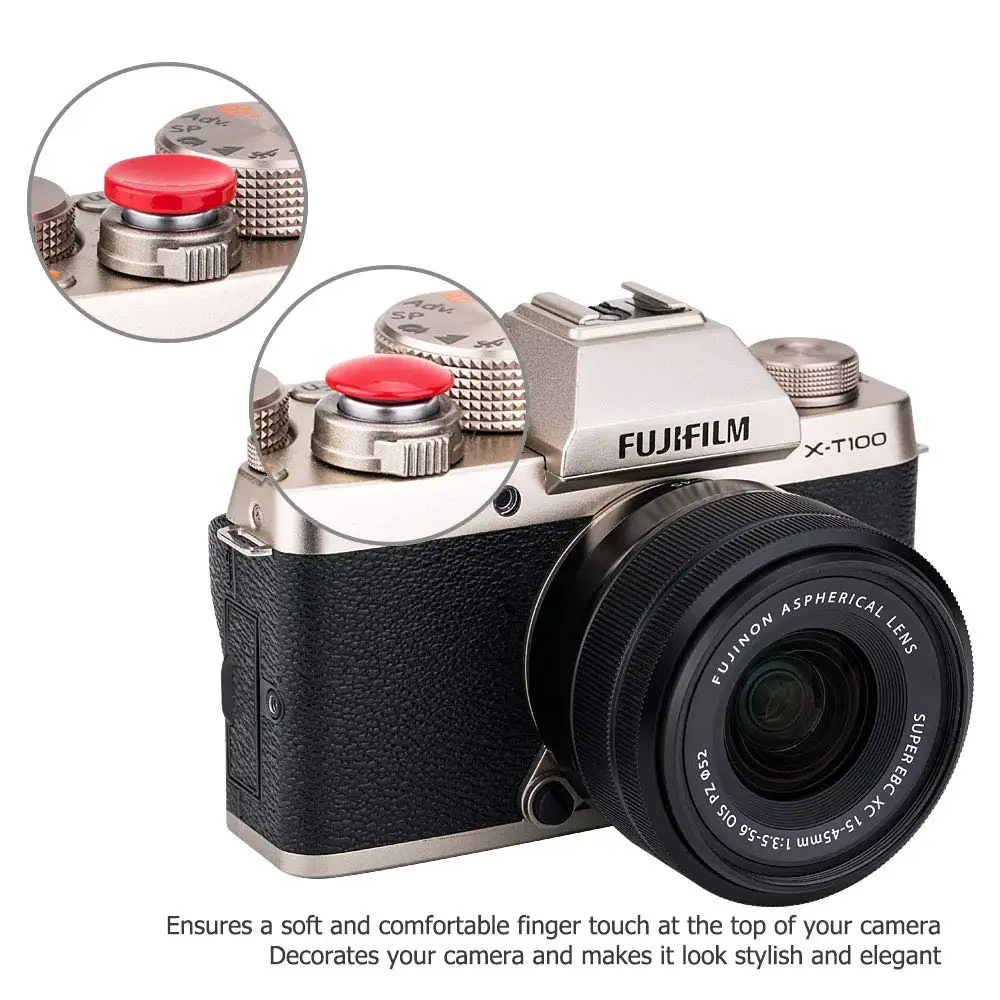 2X Кнопка спуска затвора камеры наклейка для Fujifilm GFX 50S 50R XF10 с возможностью