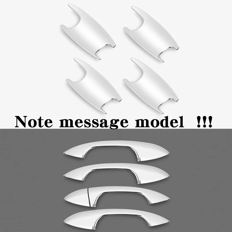 Для Mercedes W205 W212 W213 C117 W117 хромированная дверная ручка протектор C-CLASS CLA автомобильные дверные ручки аксессуары - Цвет: Pull handle bowl