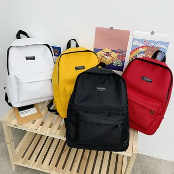 

Fashion Solid Color Backpack For Women Oxford Backbag Large Capacity School Bag For Teenage Girls Mochilas Female Rucksack