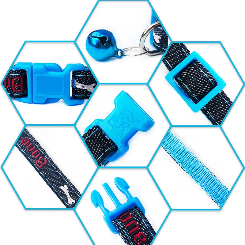 Симпатичный кот собака ковбойский костяной воротник с колокольчиком