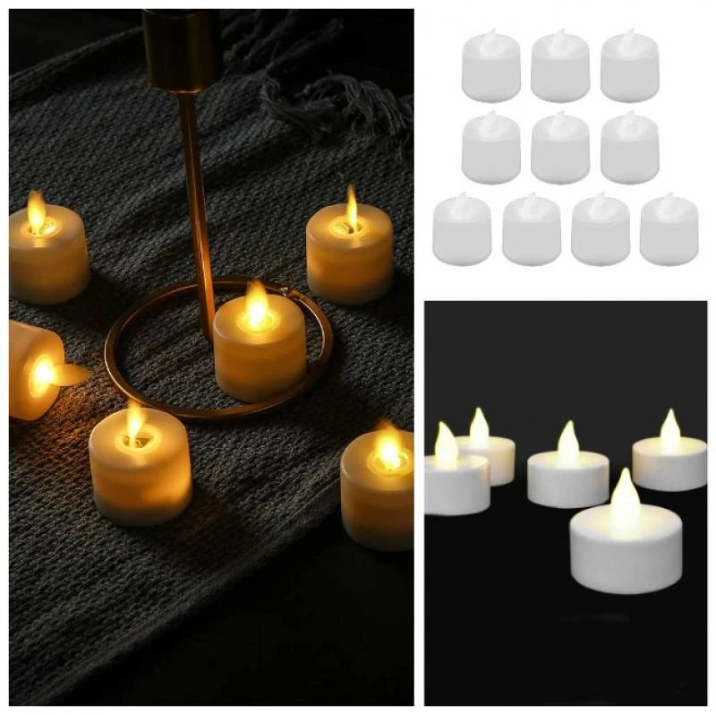 2PCS electronic candle light battery powered warm white LED candle teacup  to illuminate the mantel or bookshelf attic|Candles| - AliExpress