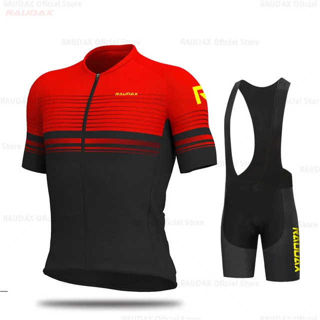 Командная летняя футболка с коротким рукавом, комплект Джерси для велоспорта, одежда для велоспорта, дышащая одежда для горного велосипеда, набор мужских велосипедных шорт - Цвет: cycling jersey set 1