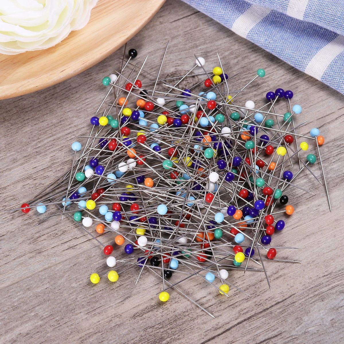 XILOSIN 250 pcs Sewing Pin Multicolor Sewing Pins DIY Sewing Crafts Dressmaker Sewing Glass Head Pins
