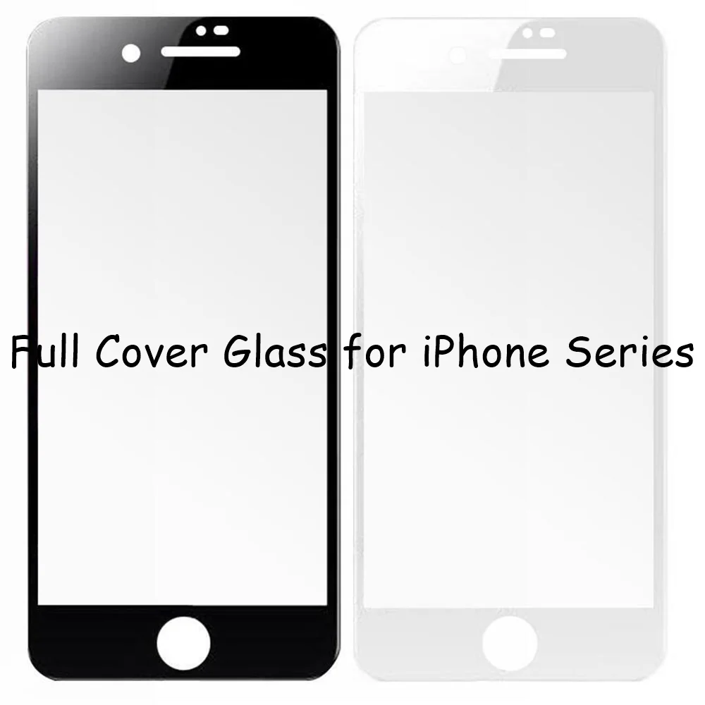 9H полное покрытие закаленное стекло для iPhone 7 Plus 8 6 S 5 5S Защитная пленка экрана