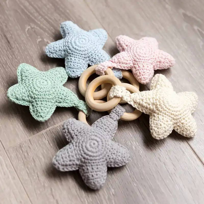 Amigurumi Jouets Pour Bebe De 0 A 12 Mois Hochet A Crochet Jouets Montessori En Forme De Dessin Anime 1 Piece Aliexpress