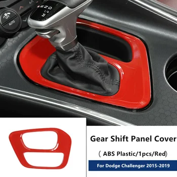 

Red Inner Gear Shift Panel Decor Cover Trim Stickers For Dodge Challenger 2015-2019 Car Accessories Styling