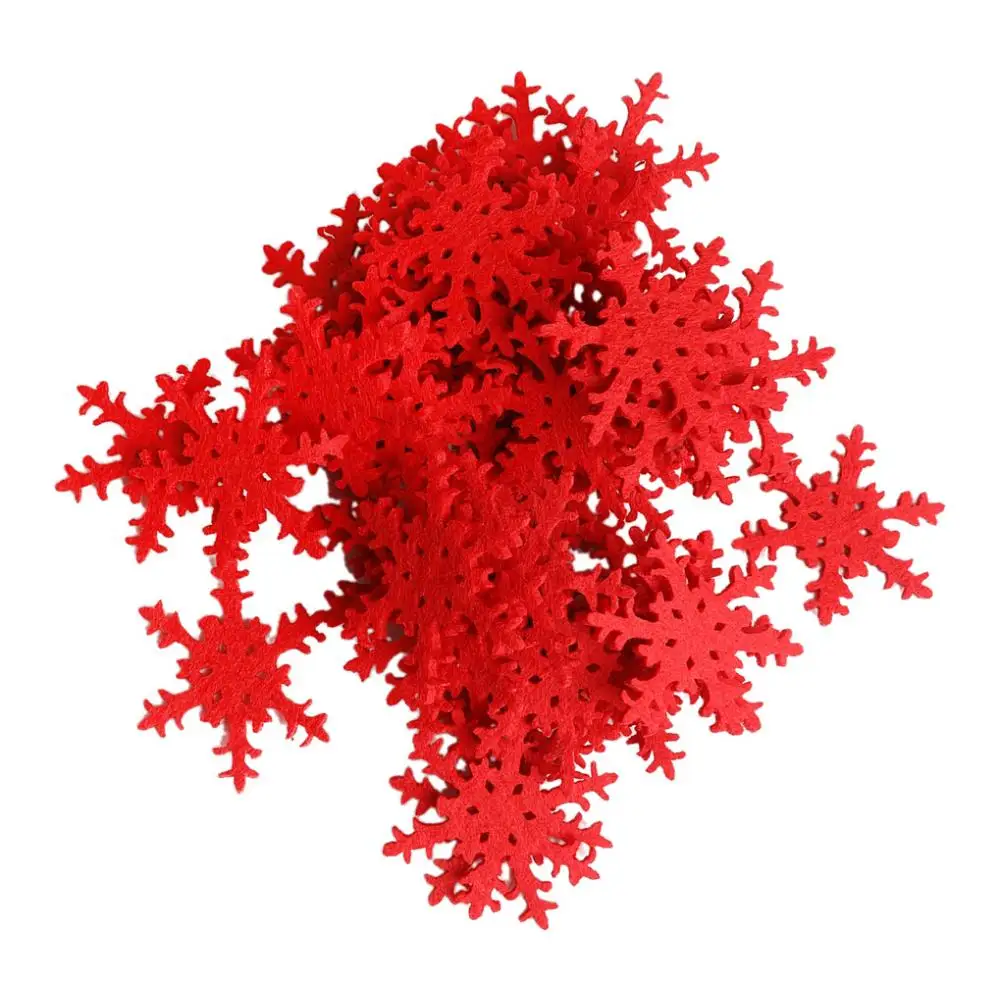 100pcs Lots Xmas Snowflakes Window Clings Sticker Christmas Home Ornaments
