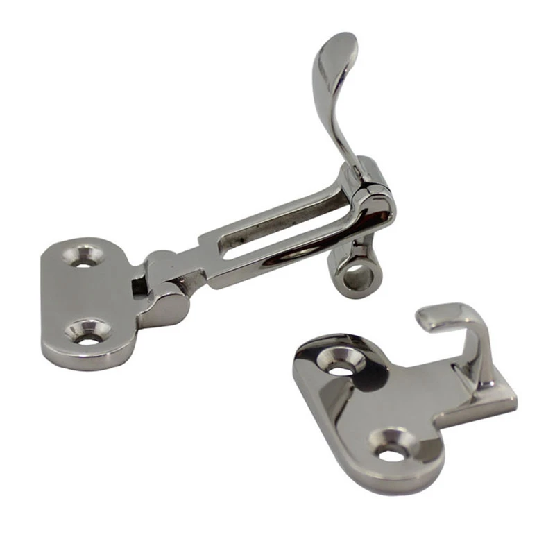 

2Pcs Marine Boat Deck Lock Hasp 316 Stainless Steel Lockable Hold Down Clamp Anti-Rattle Latch Fastener Boat Yacht Accessory