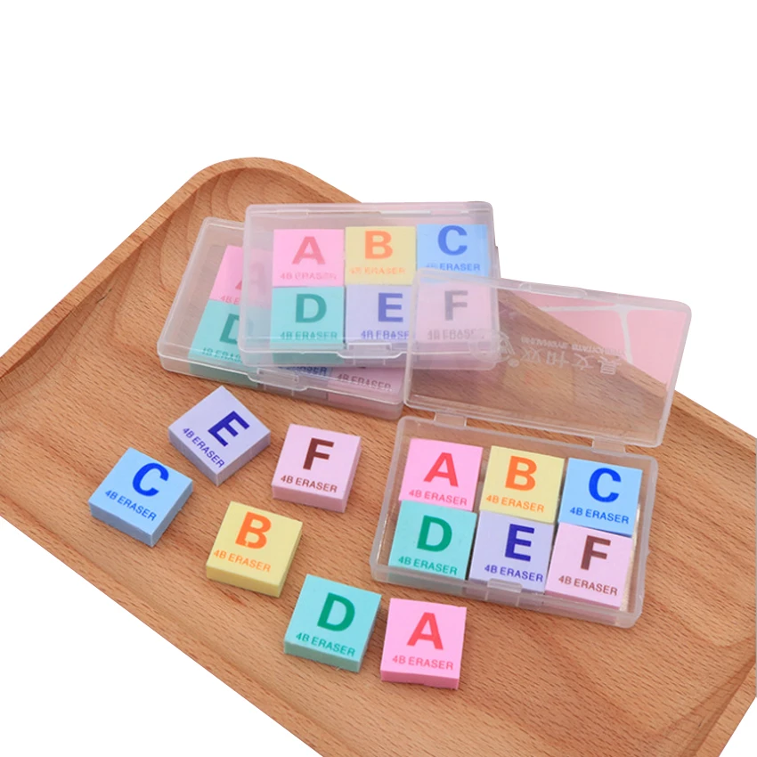 6 цветов милые сувениры для вечеринок ластик в виде надписи резиновый костюм