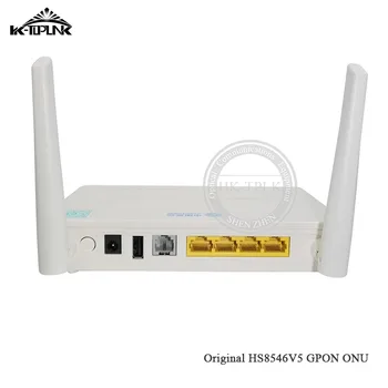 

New Hua Wei HS8546V5 4GE+1TEL+2USB+WIFI 2.4GHz&5GHz FTTH GPON ONU ONT Dual-Band WiFi English Interface Optical Network Terminal