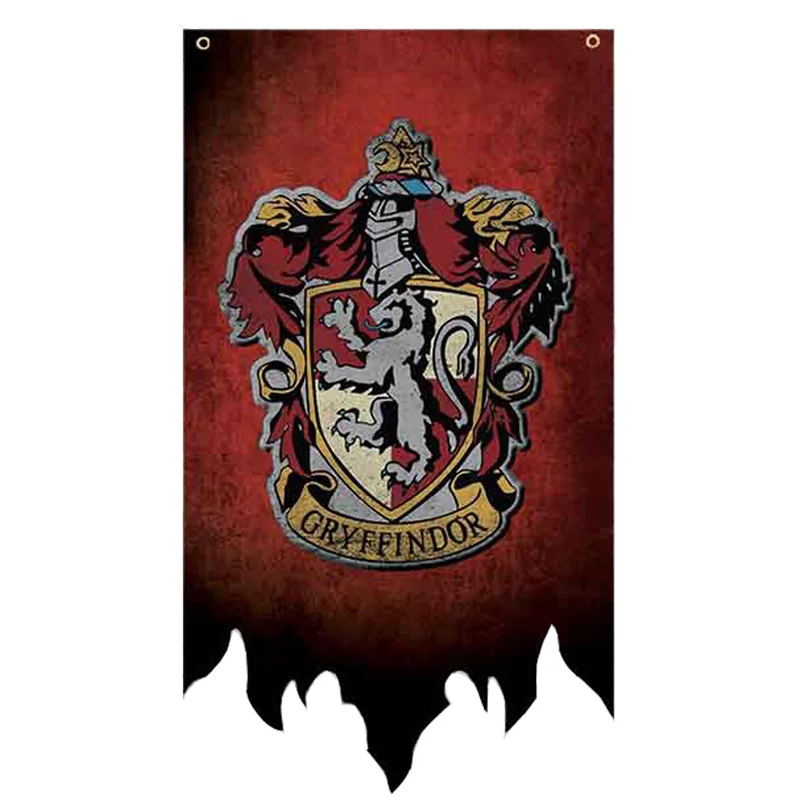 Gryffindor вечерние принадлежности для дня рождения колледж hp флаг баннеры для мальчиков девочек Дети Хэллоуин украшения Рождественский подарок - Цвет: Насыщенный сапфировый