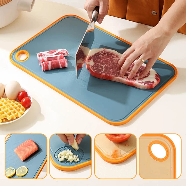 Kitchen Cutting Board Fruit Knife Cutting Board Two-in-one Cutting Board  Multifunctional Portable Kitchen Cutting Board - AliExpress