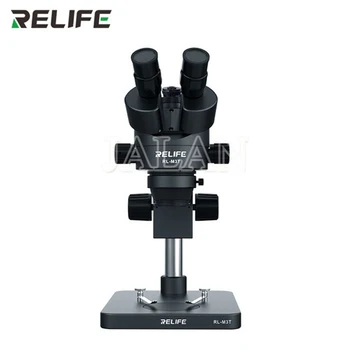 

RELIFE RL-M3T Trinocular Microscope For Mobile Phone PCB Electronic Device Repair 0.7-4.5X Continuous Zoom Microscope