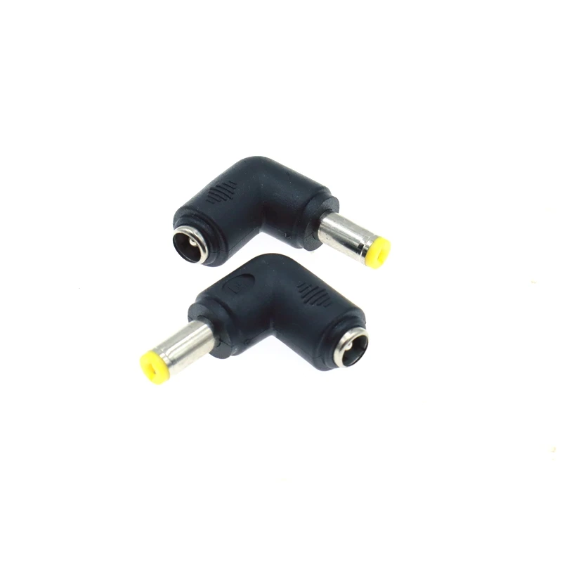 Elbow DC5.5x2.1mm Female to Multiple Male Power Adapter Sizes Description Image.This Product Can Be Found With The Tag Names 2 computer connecting cable, 55x25 55x21 adapter, Adapter 55x17 55x25, Adapter power cable pc elbow
