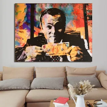 

The Wolf of Wall Street Posters Film Oil Painting Bedroom hanging Decorative Painting Wall Art Canvas Pictures