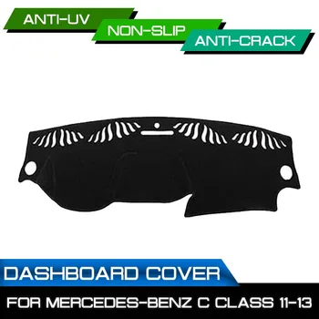 

Car Dashboard Mat Anti-dirty Non-slip for Mercedes Benz C Class 2011 2012 2013 Dash Cover Mat UV Protection Shade Sticker