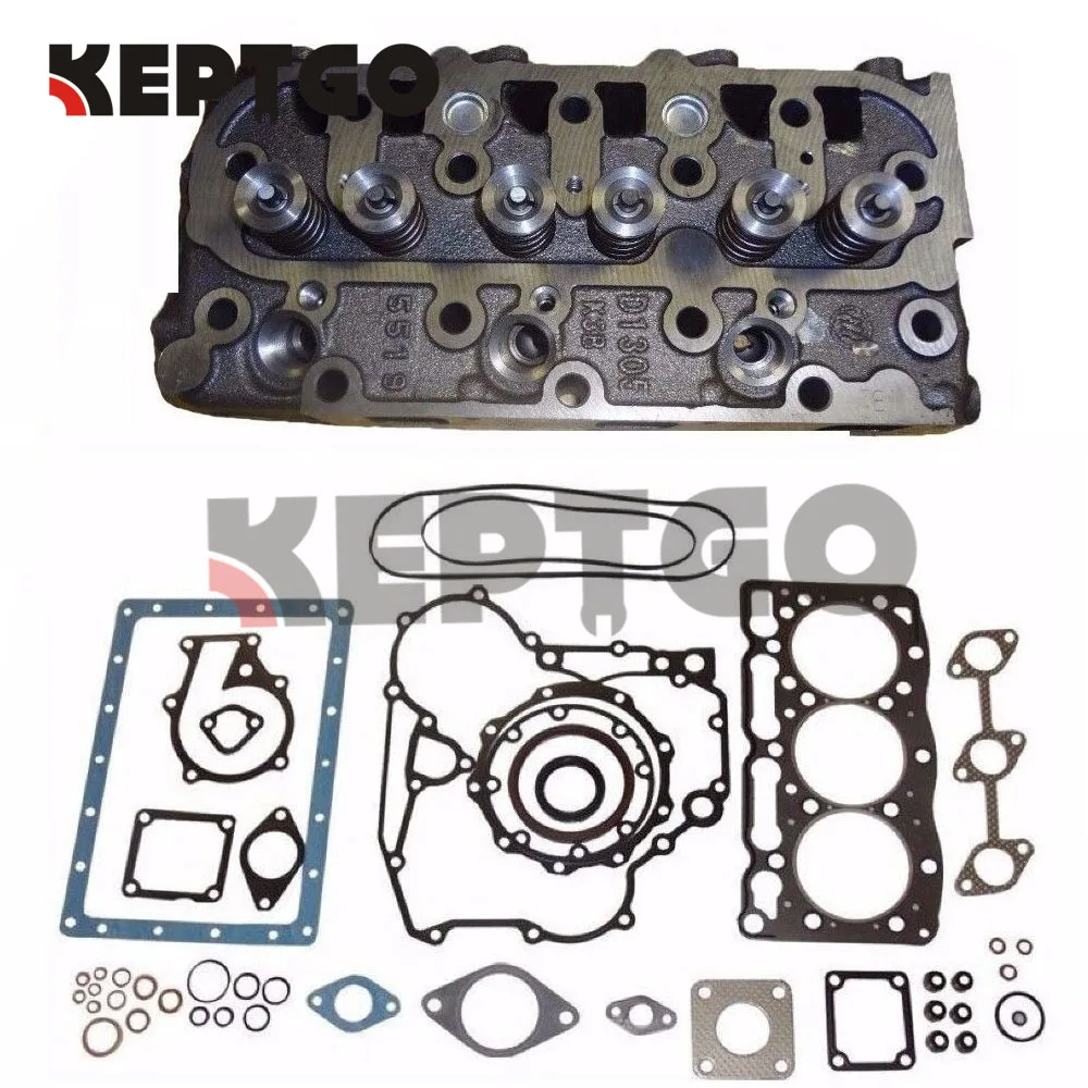 

D1005 Complete Cylinder Head & Full Gasket Kit for Kubota B1750D B2320 ZD326