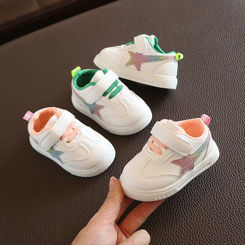 

2020 Spring New Style Male Baby Shoes 0-2-Year-Old 1 Infant Soft Bottom Toddler Shoes Girls White Shoes
