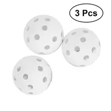 3 шт тренировочных мяча пластиковые прочные полые портативные воздушные мячи для гольфа тренировочные мячи для тренировок на открытом воздухе