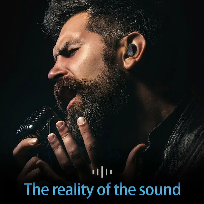 Акция-Bluetooth 5,0 настоящие беспроводные наушники спортивные гарнитуры наушники с шумоподавлением 2000 мАч