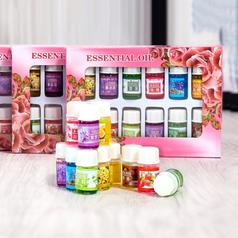 12pcs/Set Fragrance Essential Oil Set Water Soluble For Aromatherapy Humidifier Relieve Stress Home Car | Красота и здоровье
