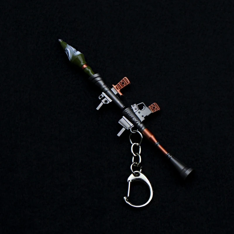 Riot аниме Crossfire крест огневое оружие пистолет Модель брелок оружие счетчик Strike глобальная атака Csgo Cs Go Ak 47 брелок - Цвет: Светло-желтый