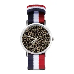 Reloj de cuarzo tradicional con estampado de leopardo para mujer, pulsera informal con diseño de Animal, para Fitness