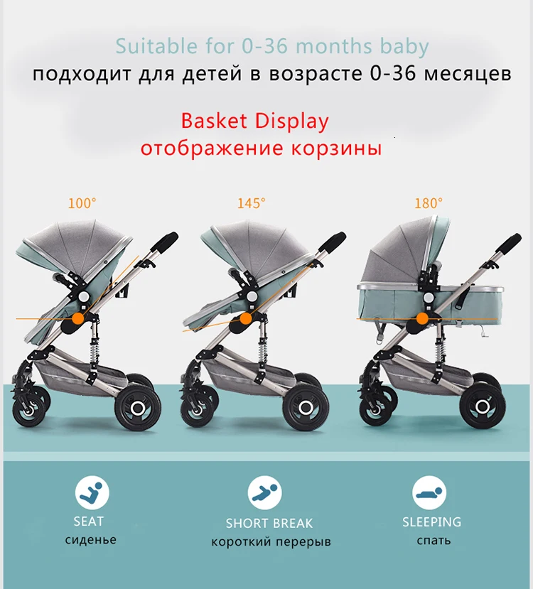 Коляска для новорожденных, складная коляска, аксессуары для детских колясок, bebek arabasi yoya kinderwgen, многофункциональная коляска для активного отдыха из Китая