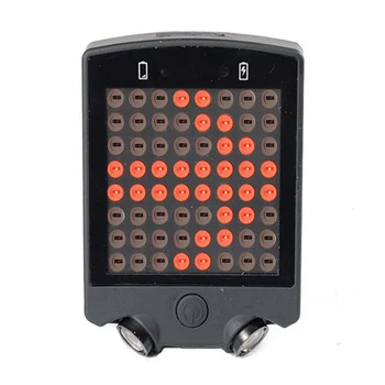 

Wireless Remote Control Bicycle LED Tail Light Steering Turn Signal Brake Lamp EDF88