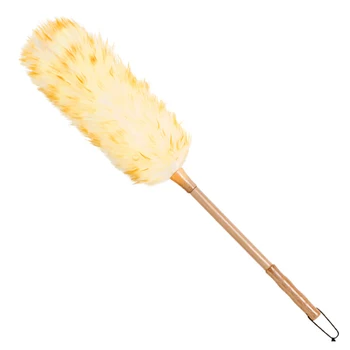 

Long Wood Handle Household Dust Soft Non-static Furniture Lambswool Brush Household Cleaning Tools