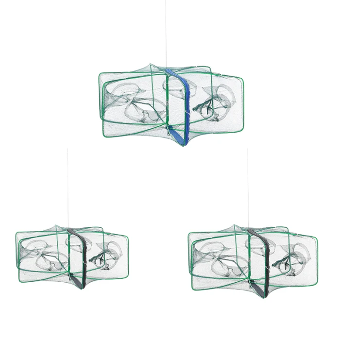 Folding Portable Automatic Fishing Trap Net Fish Minnow Shrimp Crabs Mesh Trap TB Sale