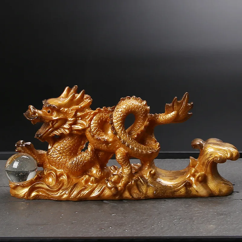 Resin Color Change Dragon Tea Pet Ornaments tea pet ornaments room decor statues Household Office Tea Pet Decoration Toy