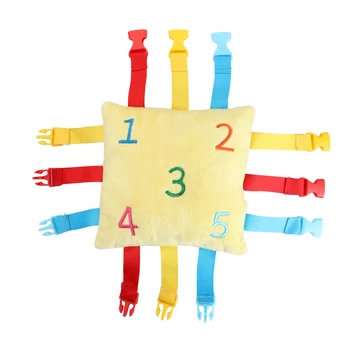 Sensory Quiet Book Kids Buckle Puzzle Color Matching Game Educational Toy 1