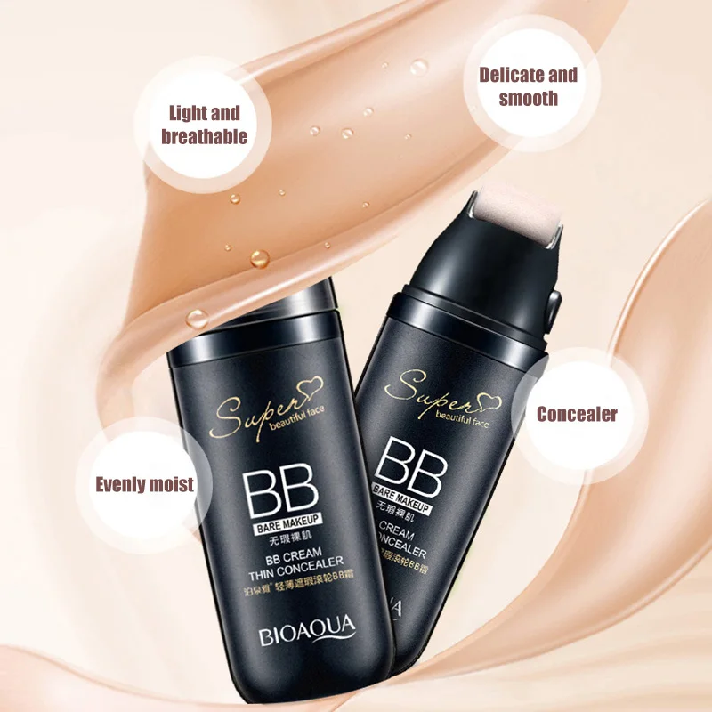

3-in-1 Roller Concealer Liquid Foundation Moisturizing Nourishing Brighten Skin BB Cream OR88