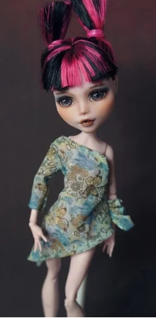 Модный стиль, Одежда для куклы monster high, школьная одежда, платье, костюм, различные стильные аксессуары - Цвет: 1 see chart
