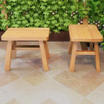 

Small Wooden Stool, Bench, Bamboo Stool, Low Shoes, Stool, Adult Living Room, Solid Wood Children, Summer Cool